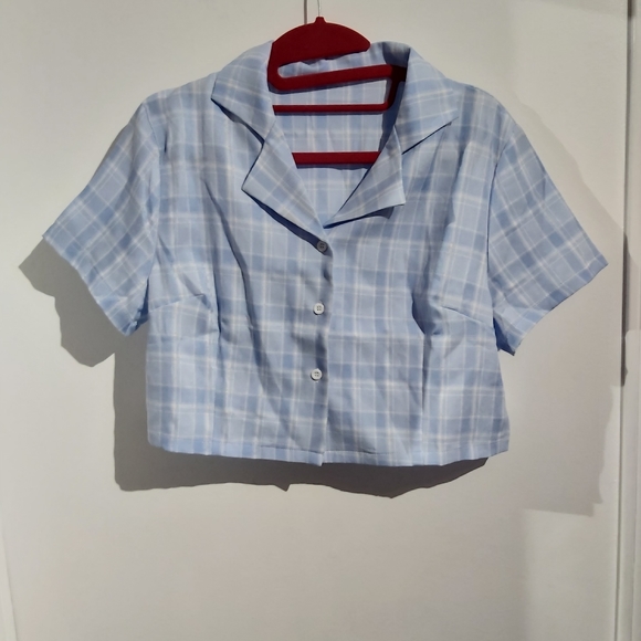 Romwe light blue top - Picture 5 of 6